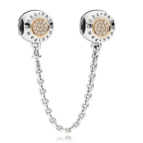 NIB PANDORA Signature Safety Chain Item #796269CZ - Picture 1 of 4